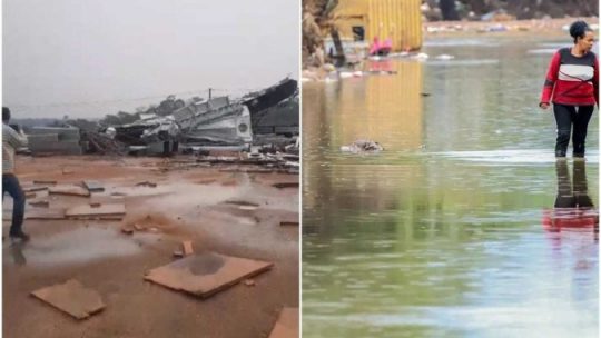 Após estiagem, chuva provoca estragos no Norte e no Sul do país